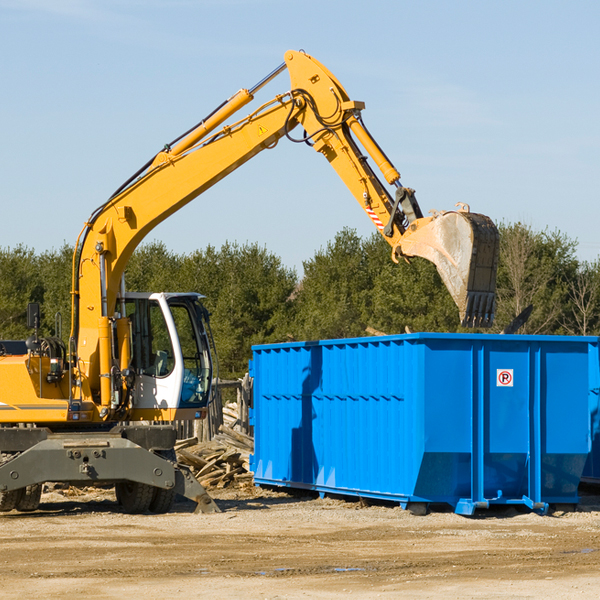 are there any restrictions on where a residential dumpster can be placed in Burtrum Minnesota